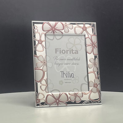 Cornici in argento: Cornice Margherite Colorate 10x15 in Argento Laminato